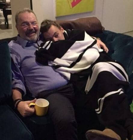 Robin Twist with his son Harry Styles.